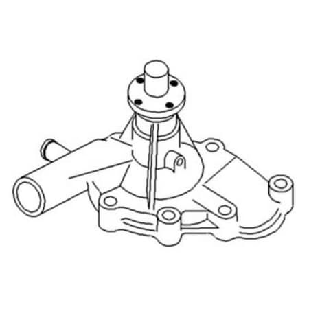 Aftermarket 72099891 Water Pump with Gasket Fits Allis Chalmers Tractor 6140 with 3 Cyl Eng CSU80-0035
